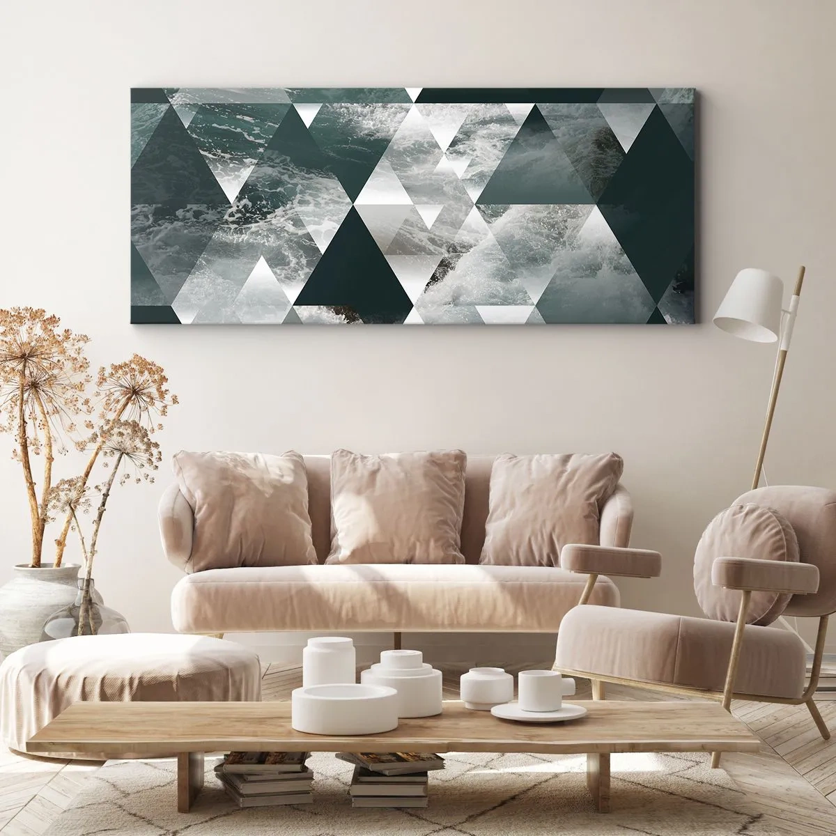 Tablou pe pânză - O perspectivă de cristal - 120x50 cm