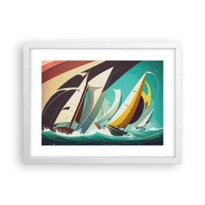 Poster în ramă albă - Voinici și învingători - 40x30 cm