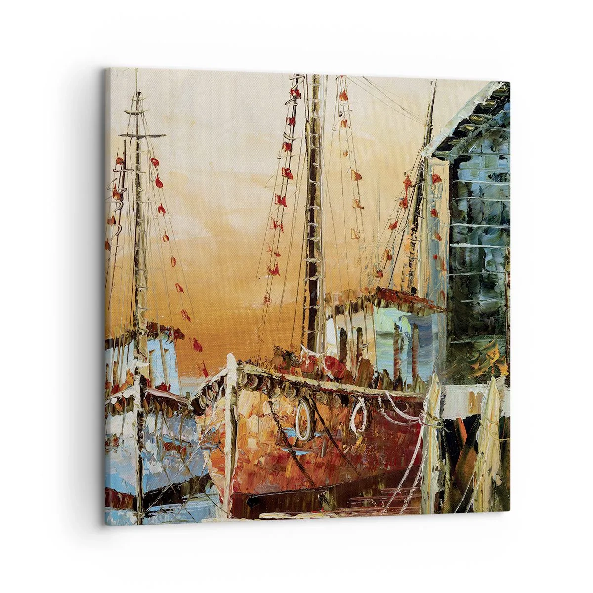 Tablou pe pânză - Întoarcere pașnică - 50x50 cm