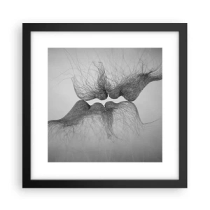 Poster în ramă neagră - Sărutul vântului - 30x30 cm