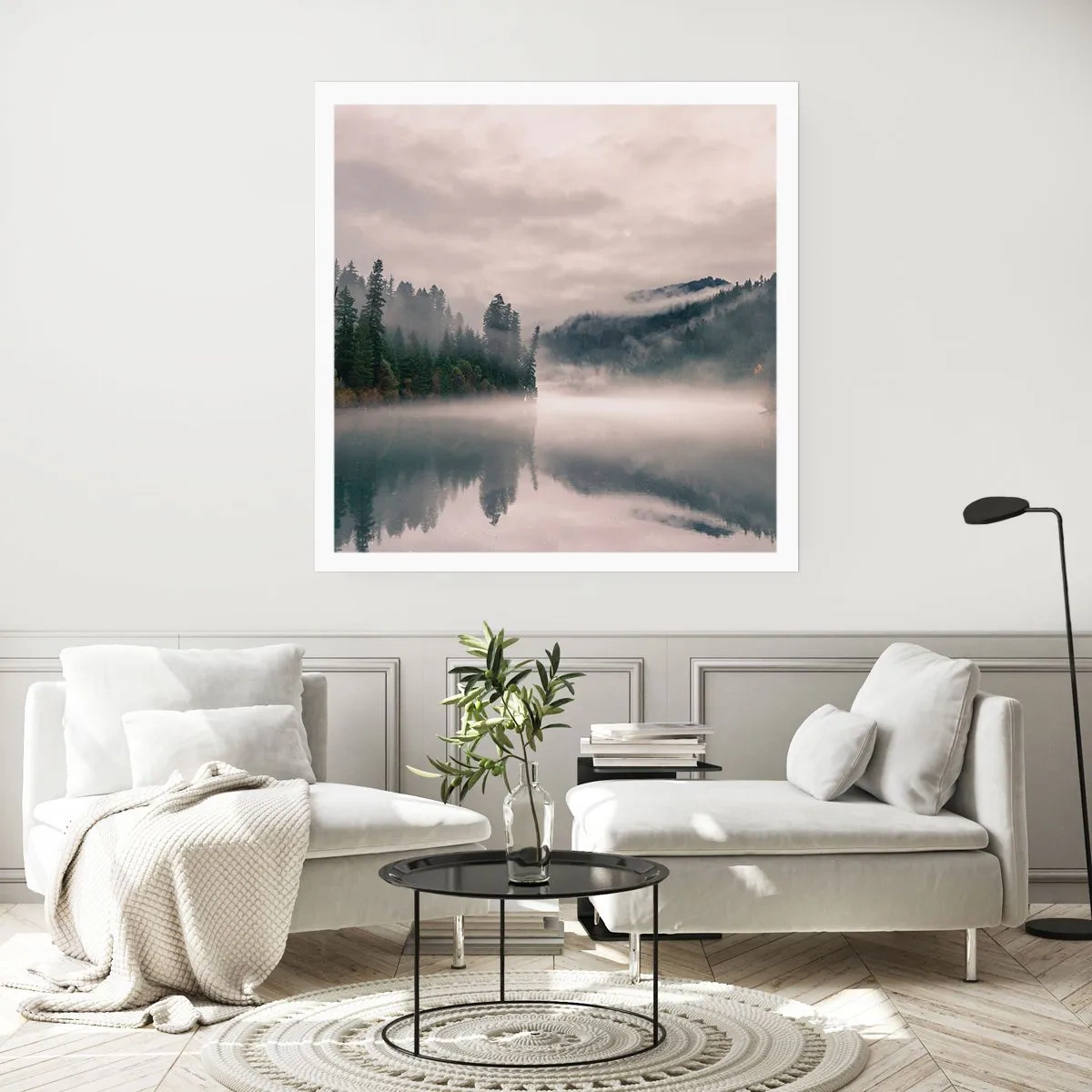 Poster - În reverie, în ceață - 50x50 cm