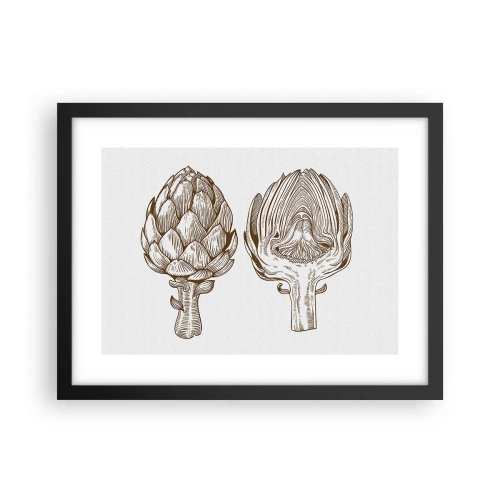 Poster în ramă neagră - Lecție de anatomie - 40x30 cm