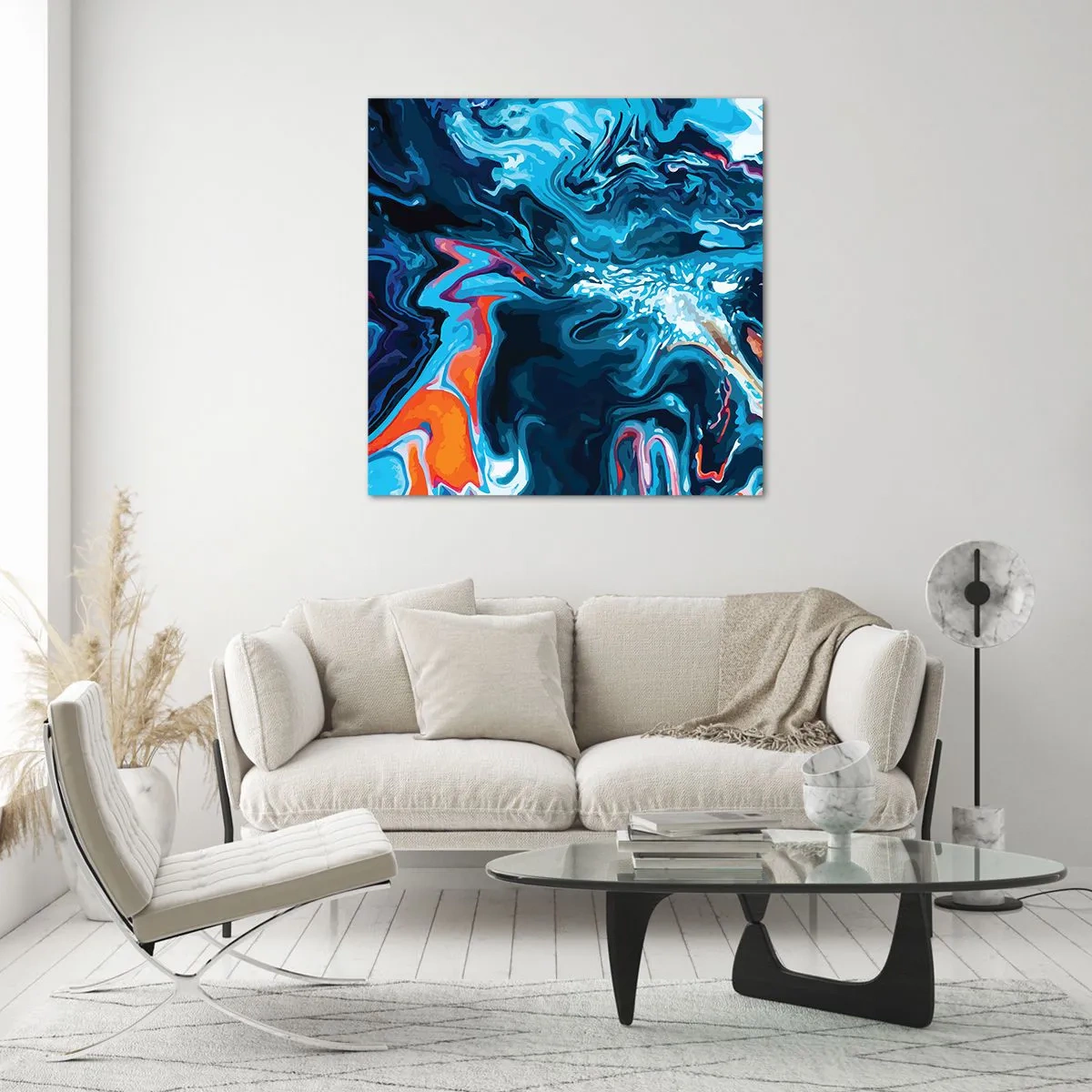 Tablou pe sticlă - Călătorie spre centrul cerului - 50x50 cm