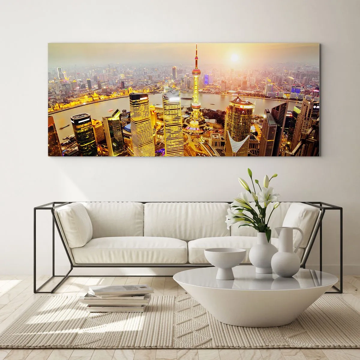 Tablou pe sticlă - Visul asiatic - 100x40 cm