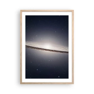 Poster în ramă de stejar deschis - Cu mult timp în urmă, într-o galaxie foarte, foarte îndepărtată... - 50x70 cm