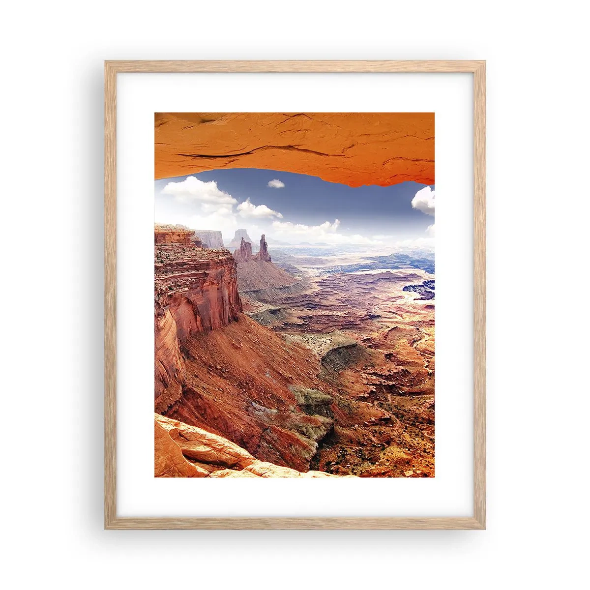 Poster în ramă de stejar deschis - Sculptat de natura însăși - 40x50 cm