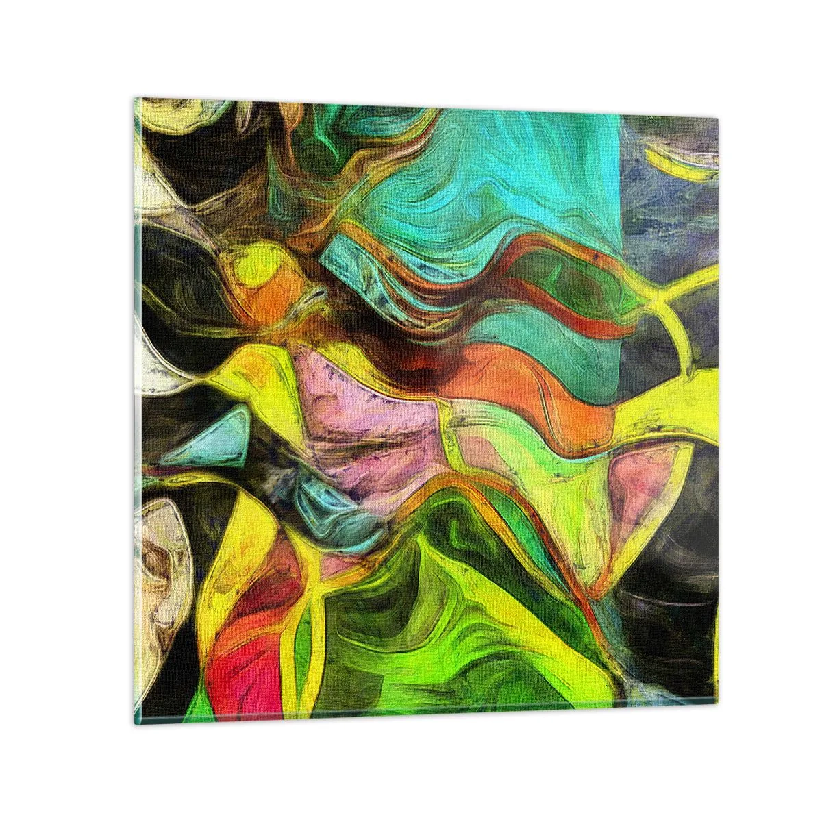 Tablou pe sticlă - Mișcarea este viață - 30x30 cm