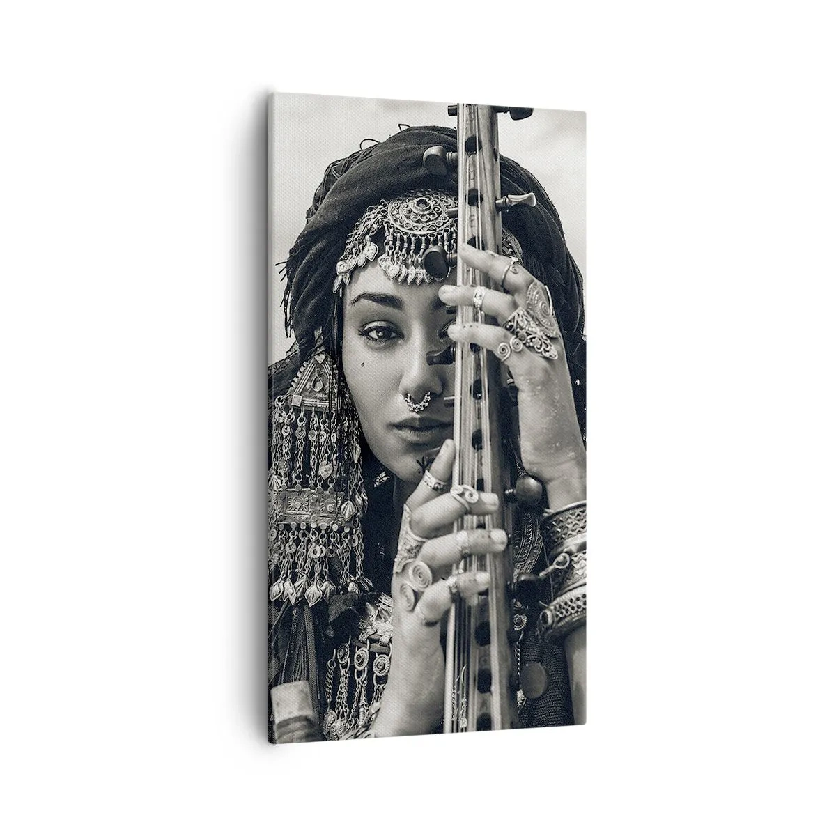 Tablou pe pânză - Muzica orientală în sine - 55x100 cm