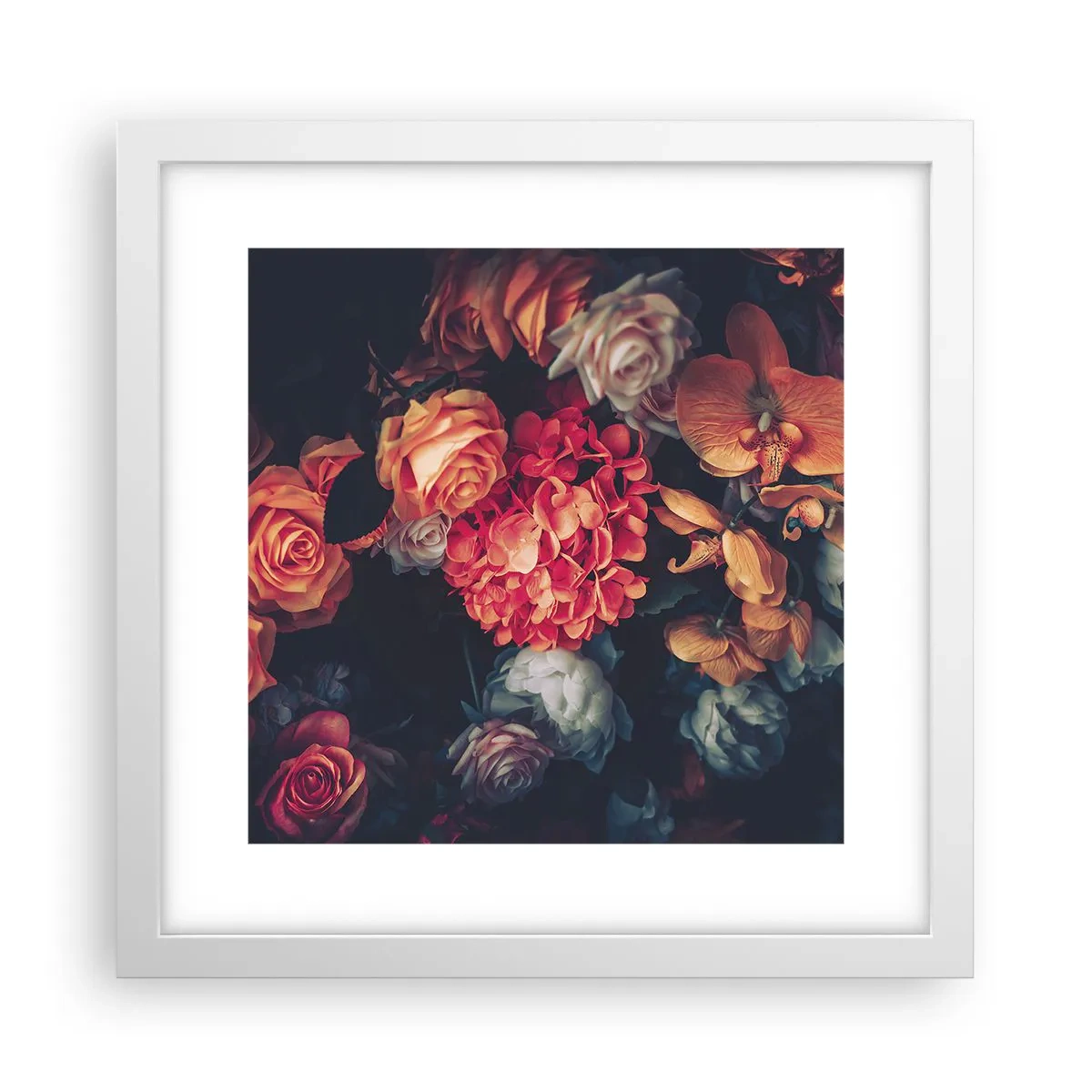 Poster în ramă albă - Ca la maeștri olandezi - 30x30 cm