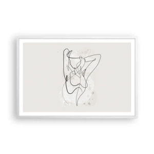 Poster în ramă albă - Arta seducției - 91x61 cm