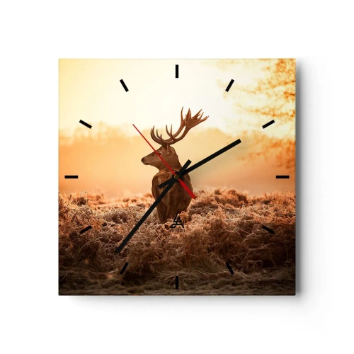 Ceas de perete - Ceas pe sticlă - Stăpânul conacului - 40x40 cm