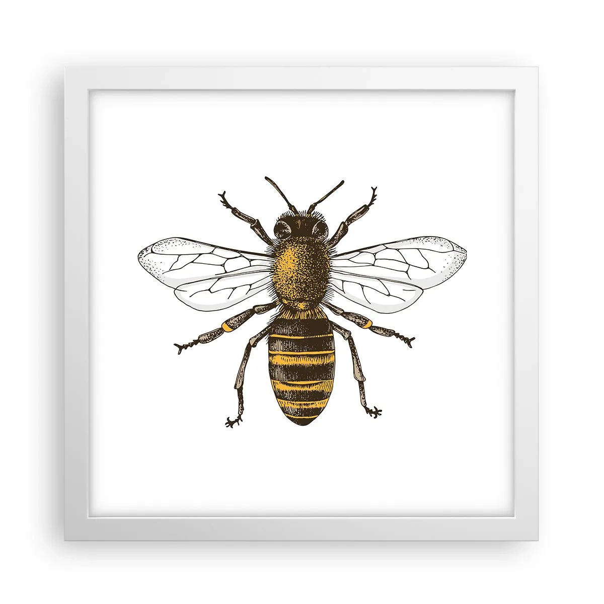 Poster în ramă albă - Frumoasă și bună - 30x30 cm