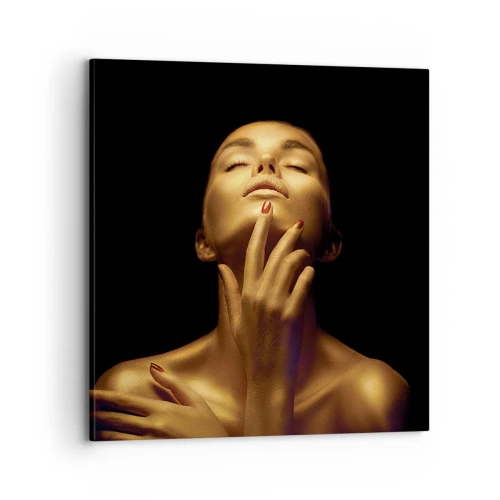 Tablou pe pânză - Ca mătasea aurie - 70x70 cm