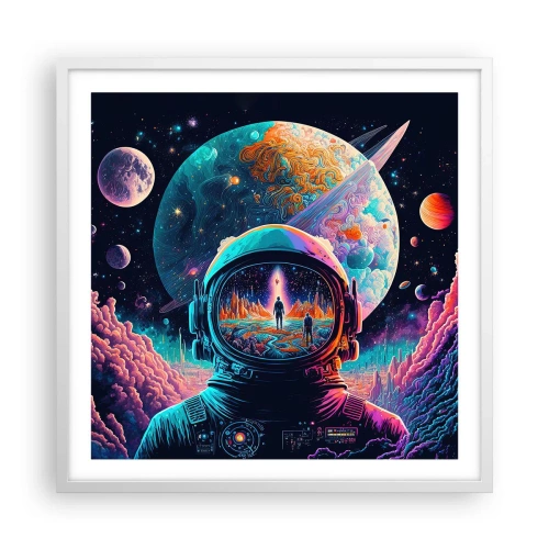 Poster în ramă albă - Visul nevisat al filozofiilor - 60x60 cm