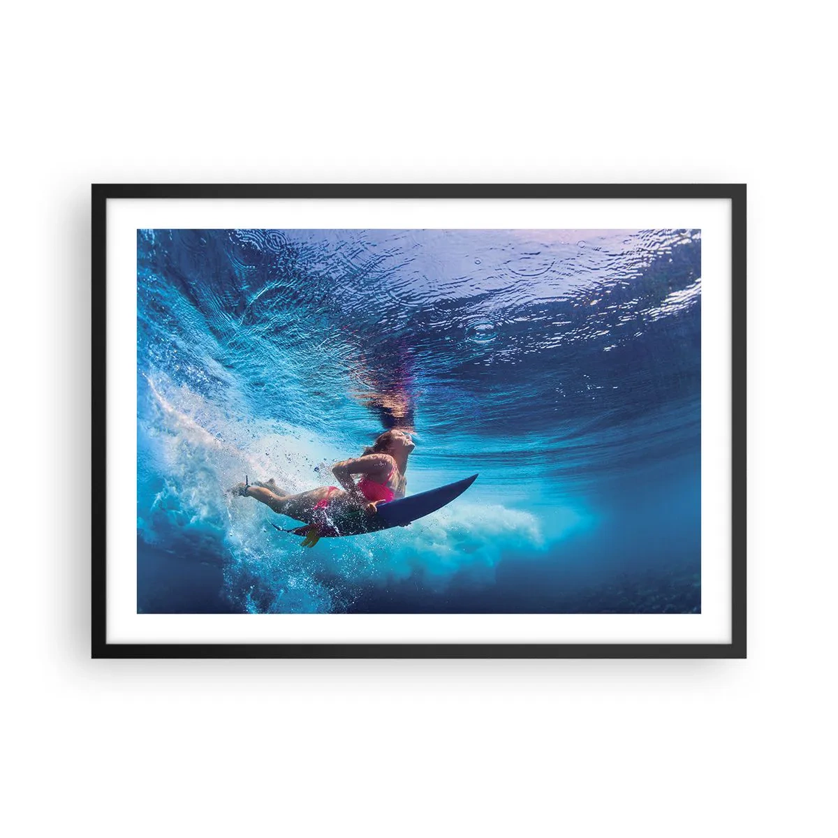 Poster în ramă neagră - Profunzimea bucuriei - 70x50 cm