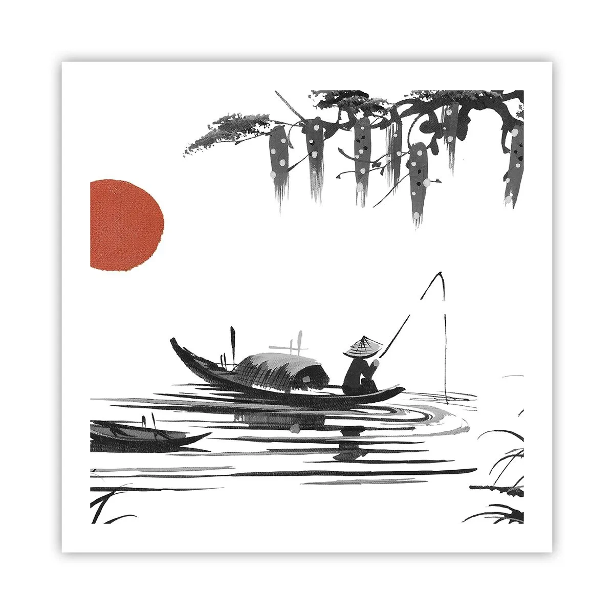 Poster - O după-amiază asiatică - 60x60 cm