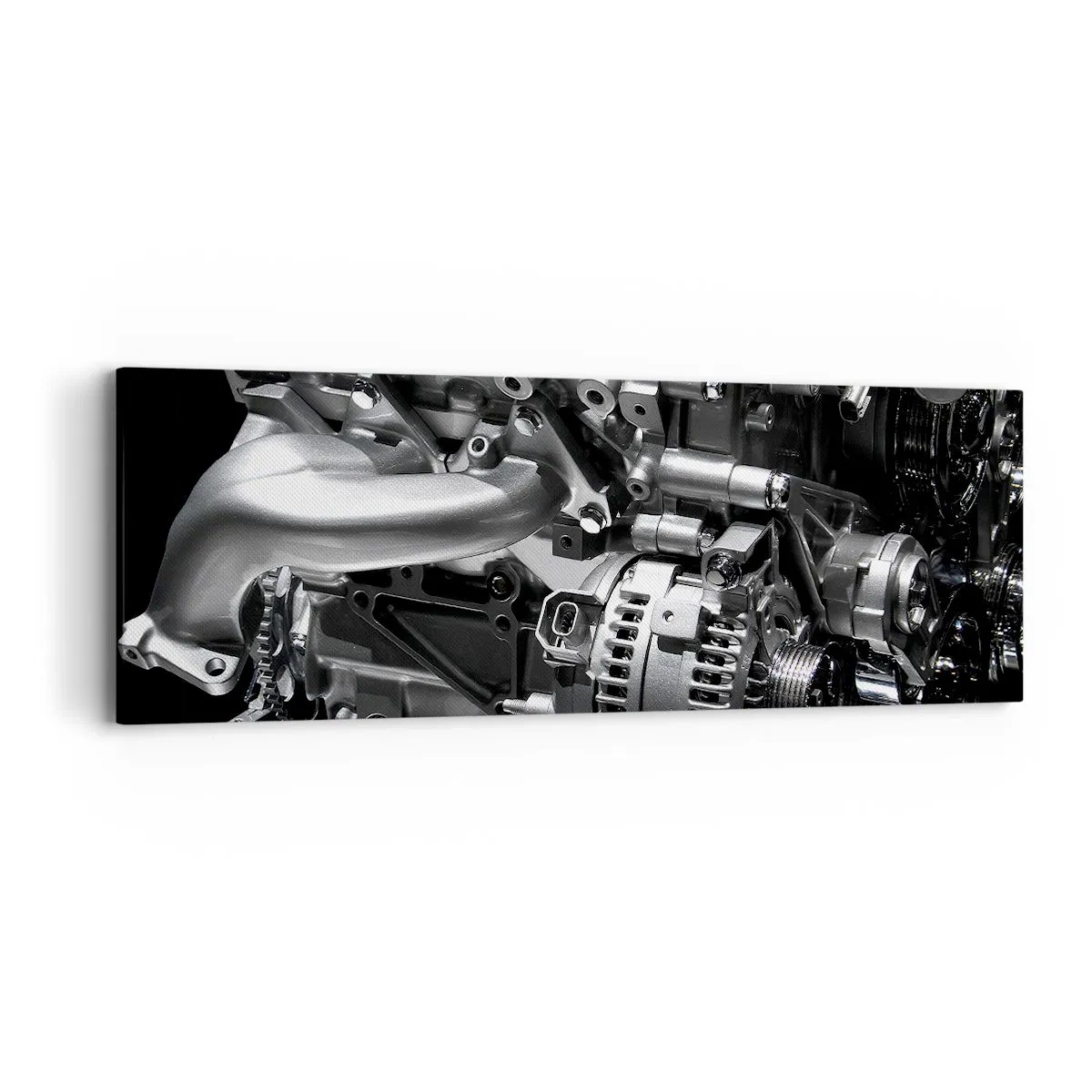 Tablou pe pânză - De oțel, frumos, puternic - 90x30 cm