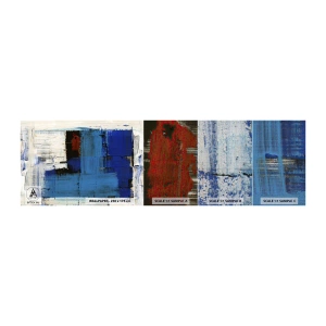 Mostră tapet Premium Canvas - Secretul albastru - Abstracția, Bucată, Modernitatea - 100x30 cm