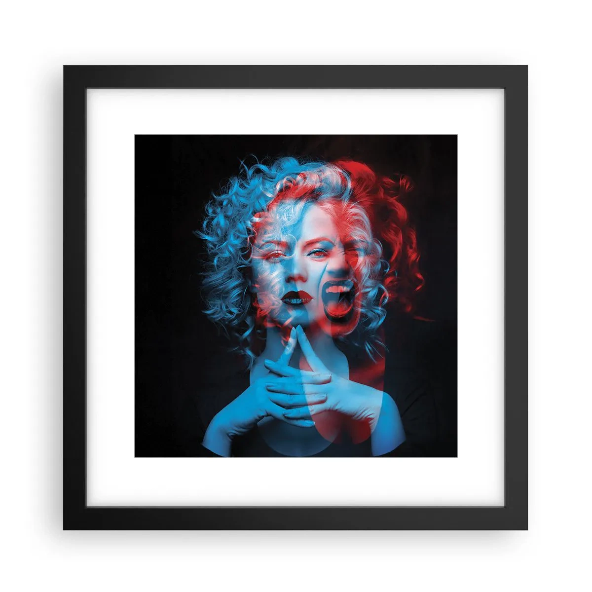 Poster în ramă neagră - Alter ego - 30x30 cm