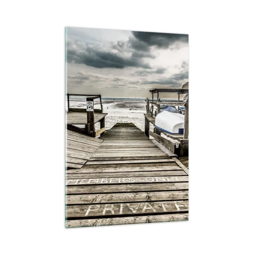 Tablou pe sticlă - Plaja din nord - 80x120 cm