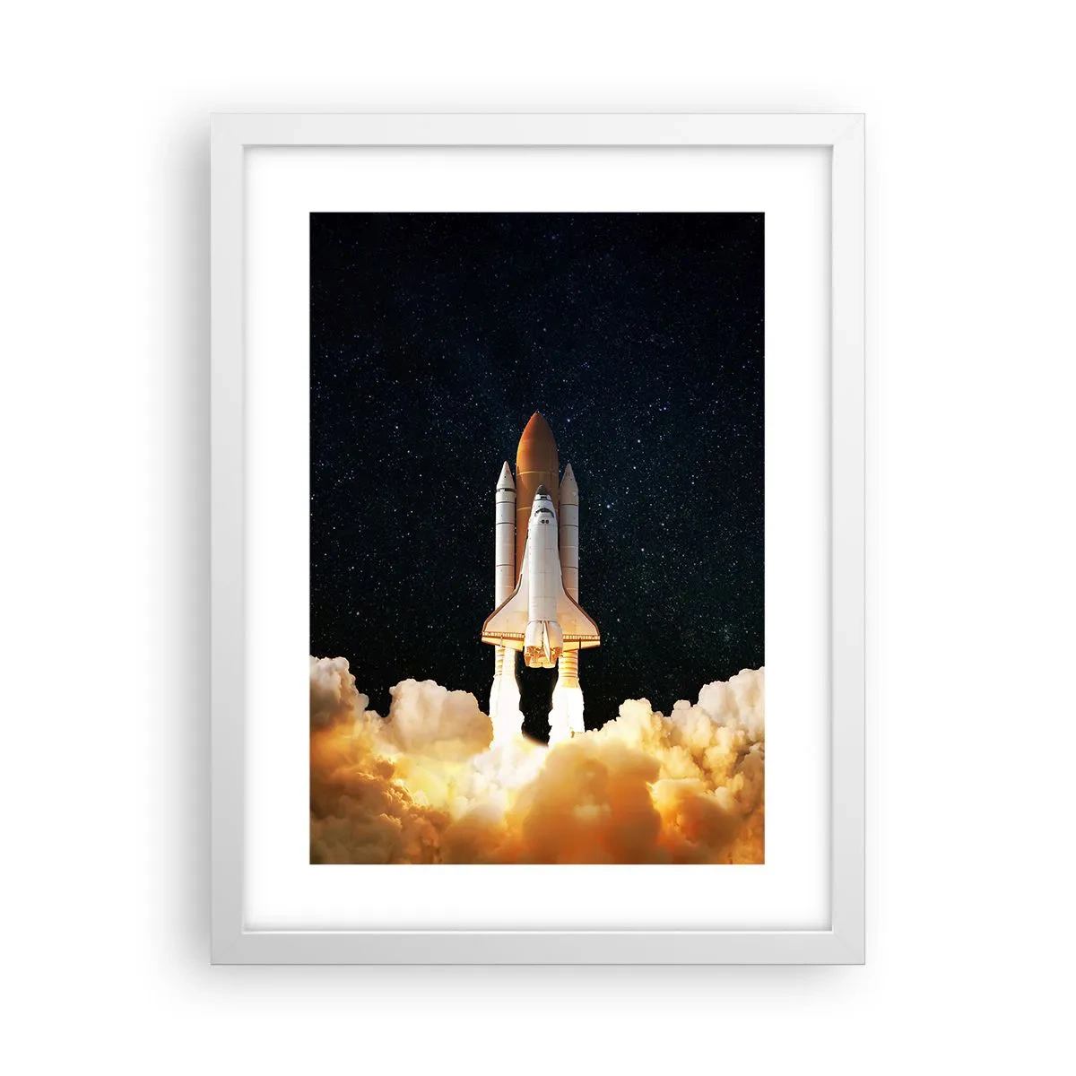 Poster în ramă albă - Ad astra! - 30x40 cm