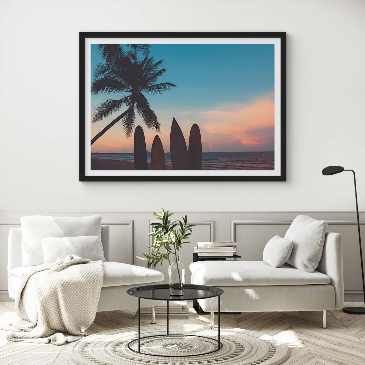 Poster în ramă neagră - Și mâine ne vom distra - 40x30 cm