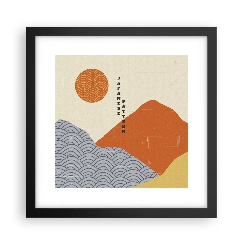 Poster în ramă neagră - În stil japonez - 30x30 cm