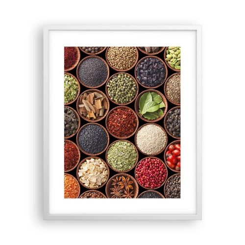 Poster în ramă albă - Toate gusturile lumii - 40x50 cm