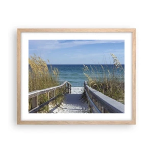 Poster în ramă de stejar deschis - În soare, în vânt - 50x40 cm