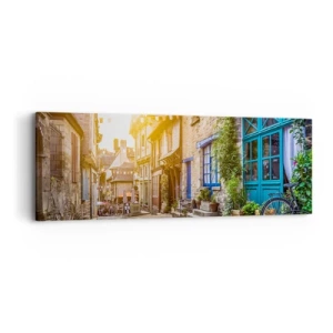 Tablou pe pânză - Fantoma albă a orașului - 90x30 cm