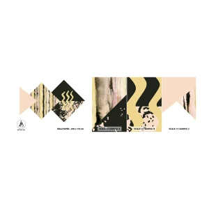 Mostră tapet autocolant Deluxe Sticker - Aparent simplu - Abstracția, Bucată, Artă Modernă - 100x30 cm