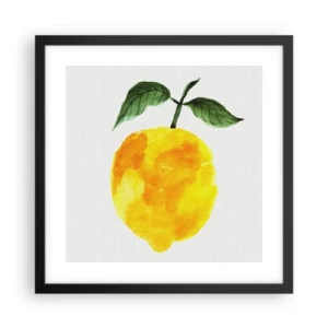 Poster în ramă neagră - Cum să simțiți gustul soarelui - 40x40 cm