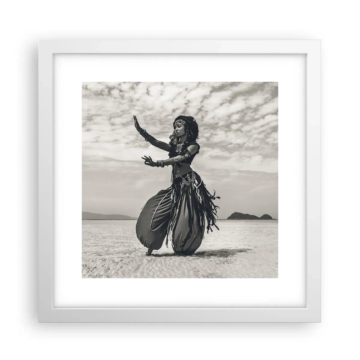 Poster în ramă albă - Dansul insulelor sudice - 30x30 cm