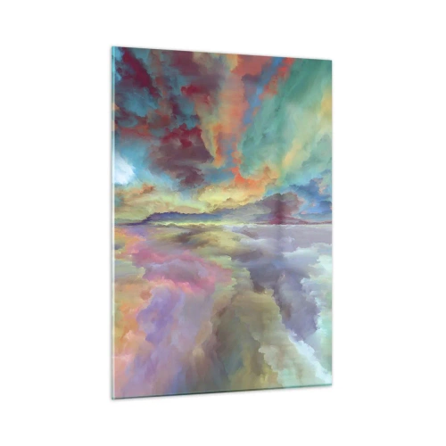 Tablou pe sticlă - Două ceruri - 50x70 cm