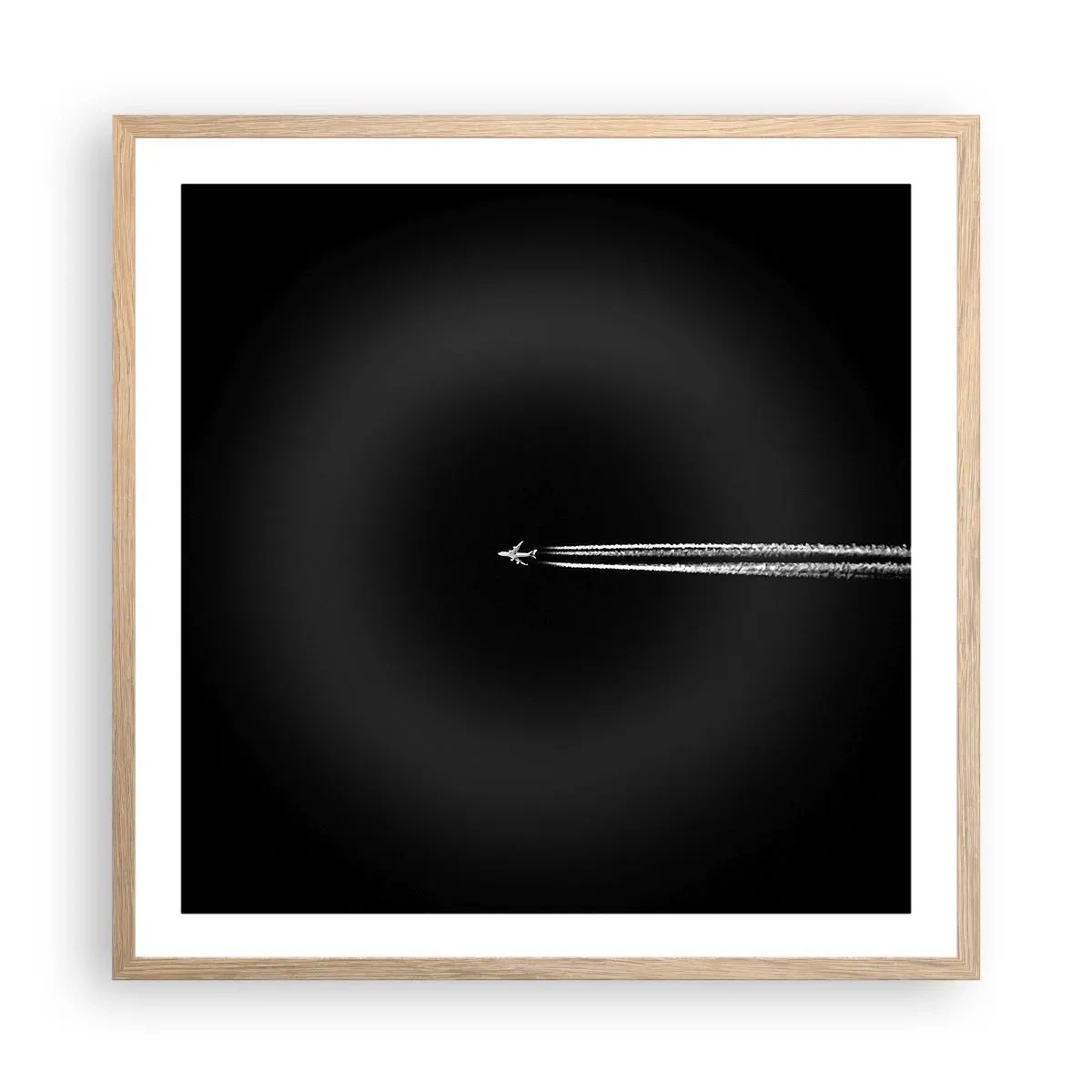 Poster în ramă de stejar deschis - Într-o altă dimensiune - 60x60 cm