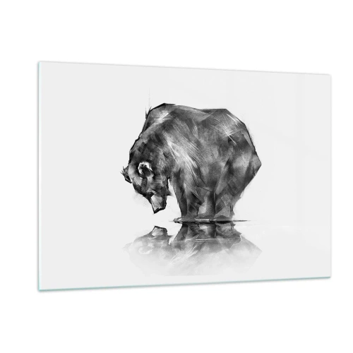 Tablou pe sticlă - Mă bucur să văd pe cineva apropiat - 120x80 cm