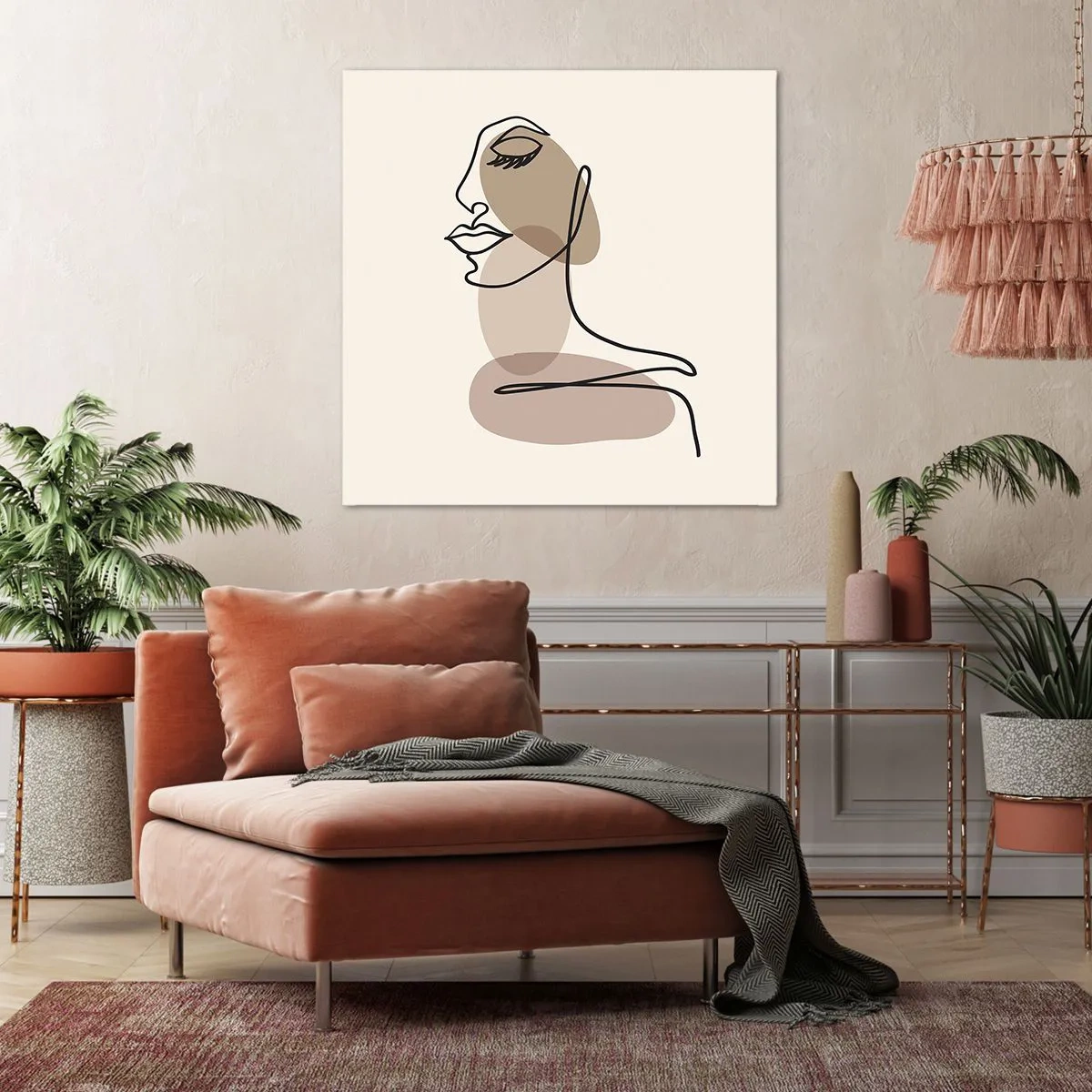 Tablou pe pânză - Ascultându-se pe sine - 60x60 cm