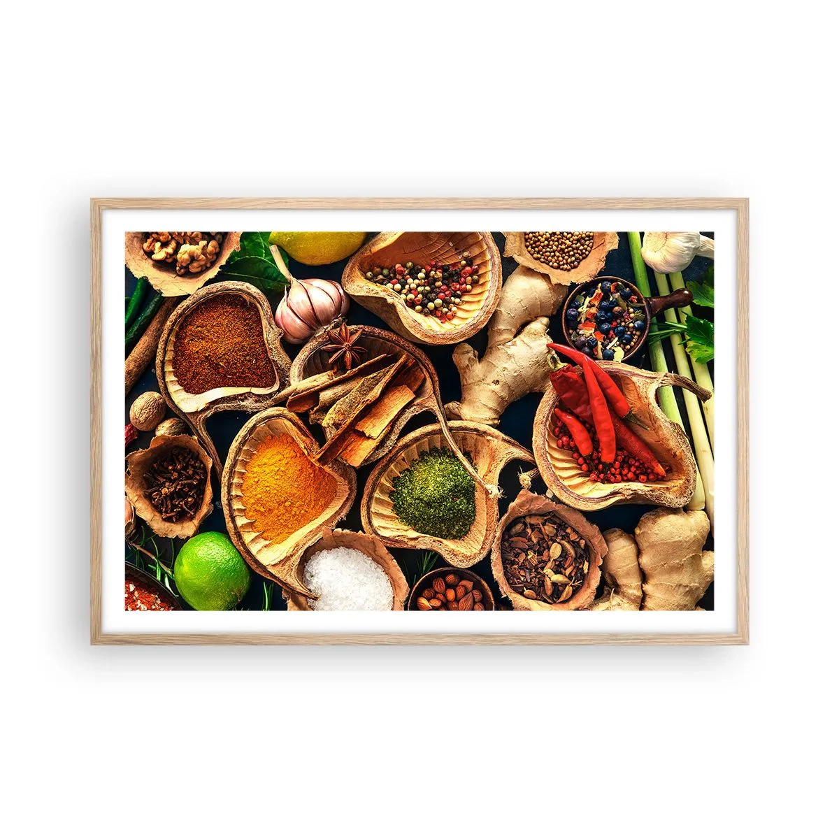 Poster în ramă de stejar deschis - Ia ce vrei - 91x61 cm