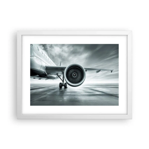 Poster în ramă albă - Ce putere! - 40x30 cm