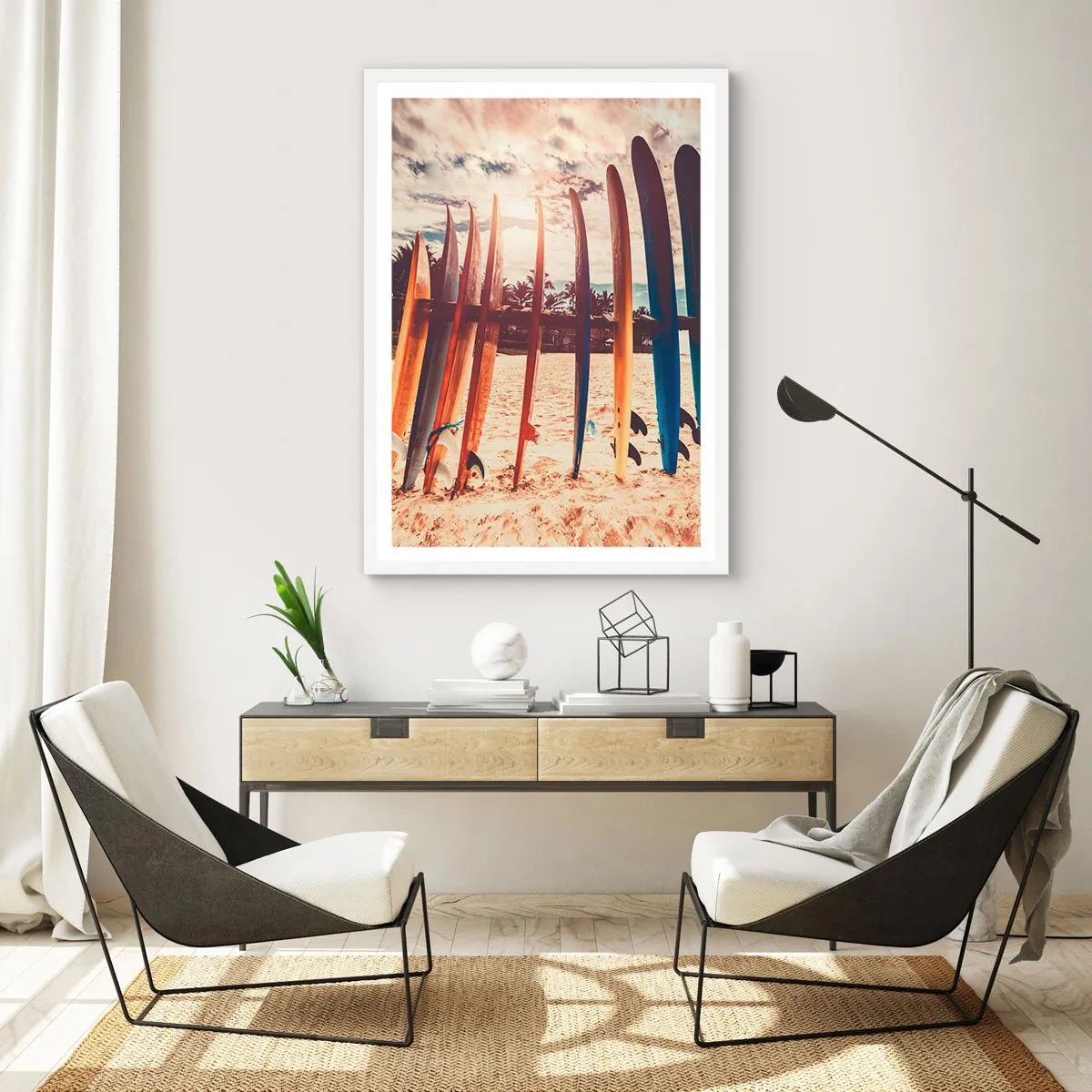 Poster în ramă albă - Noapte bună, până mâine - 70x100 cm