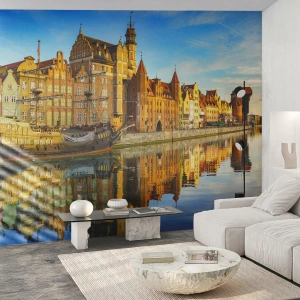 Tapet Standard Eco - Trecutul în oglindă - Oraș, Gdańsk, Arhitectură - 450x315 cm
