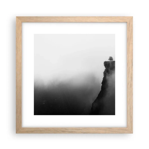 Poster în ramă de stejar deschis - La capătul lumii - 30x30 cm