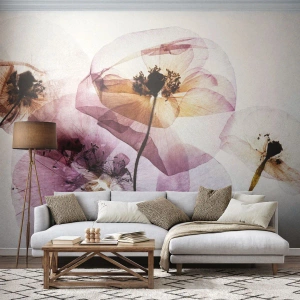 Tapet Premium Sand - Corp de flori transparente - Flori, Grădină, Bucată - 350x256 cm
