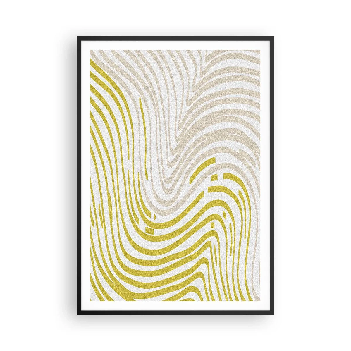 Poster în ramă neagră - Compoziție cu cambrare ușoară - 70x100 cm