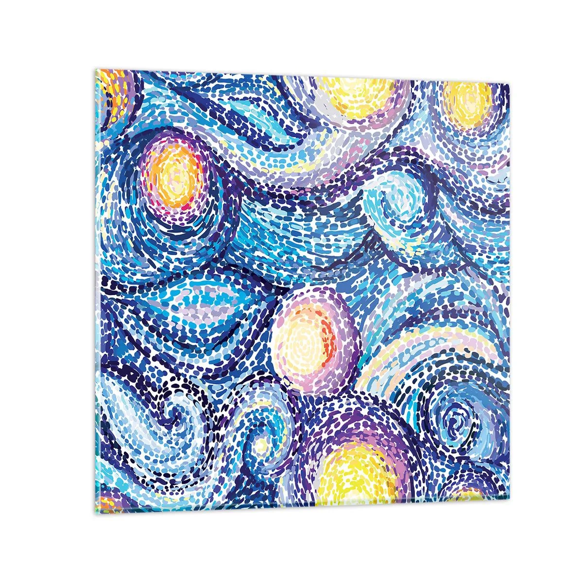Tablou pe sticlă - Dintr-un tablou de van Gogh - 40x40 cm