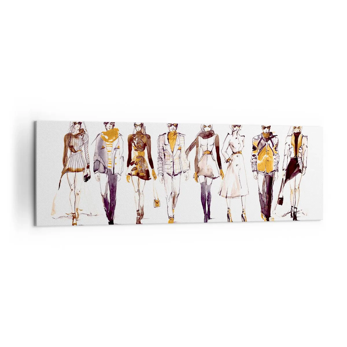 Tablou pe pânză - Chic discret, eleganță casuală - 160x50 cm