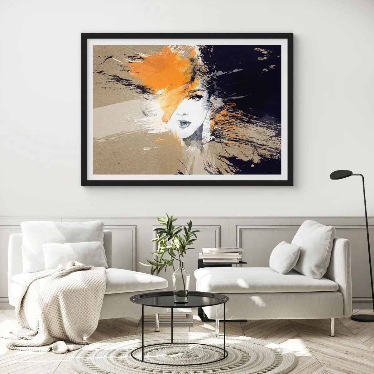 Poster în ramă neagră - Și se face lumină - 70x50 cm