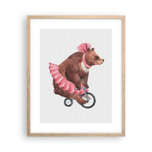 Poster în ramă de stejar deschis - Ce circ! - 40x50 cm