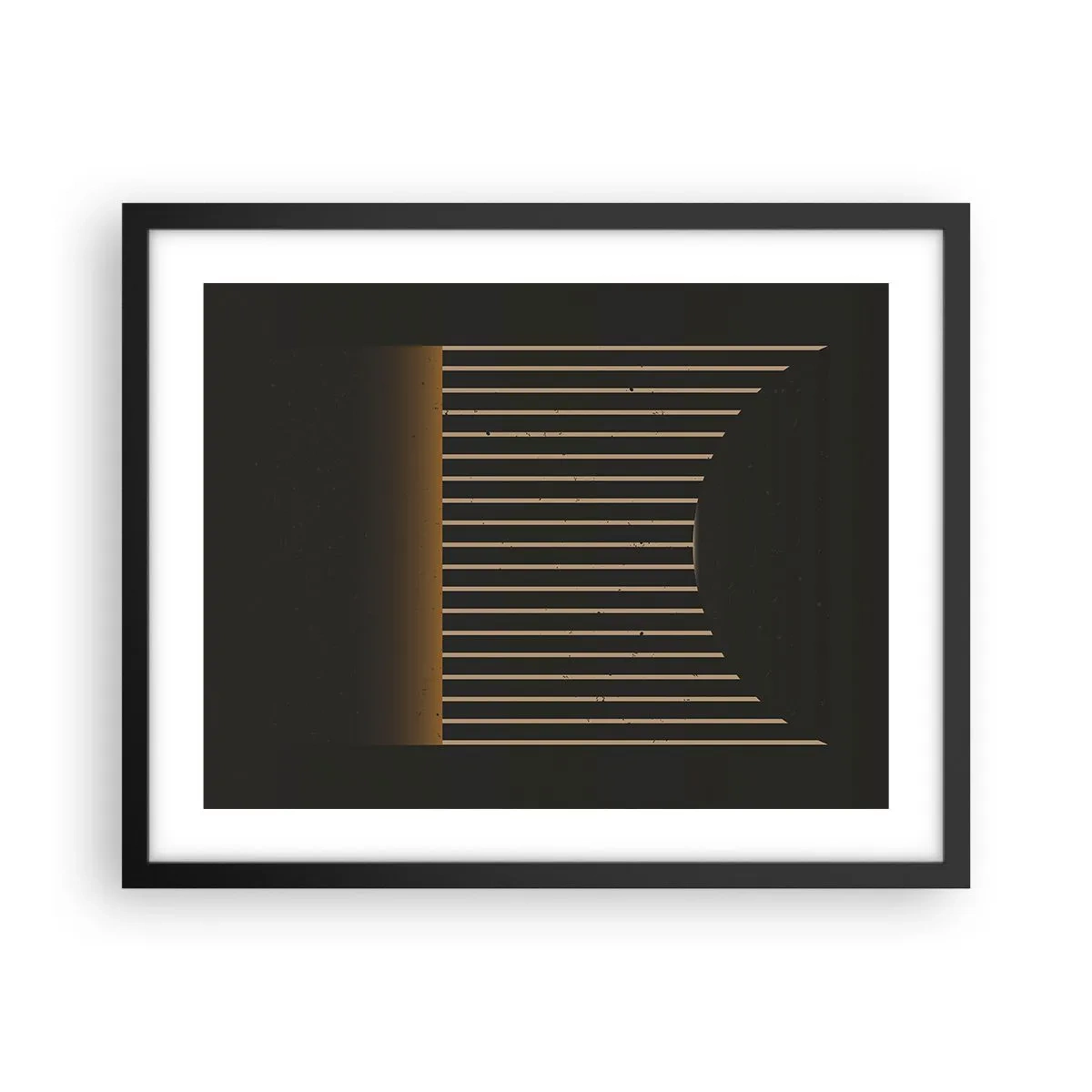 Poster în ramă neagră - Explorați întunericul - 50x40 cm