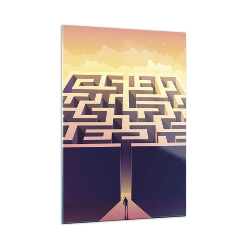 Tablou pe sticlă - Momentul deciziei - 50x70 cm